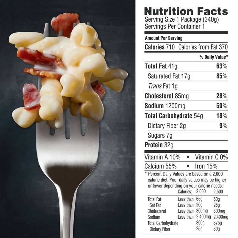 Devour Frozen White Cheddar Mac & Cheese with Bacon Meal 12oz