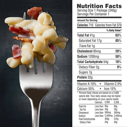 Devour Frozen White Cheddar Mac & Cheese with Bacon Meal 12oz