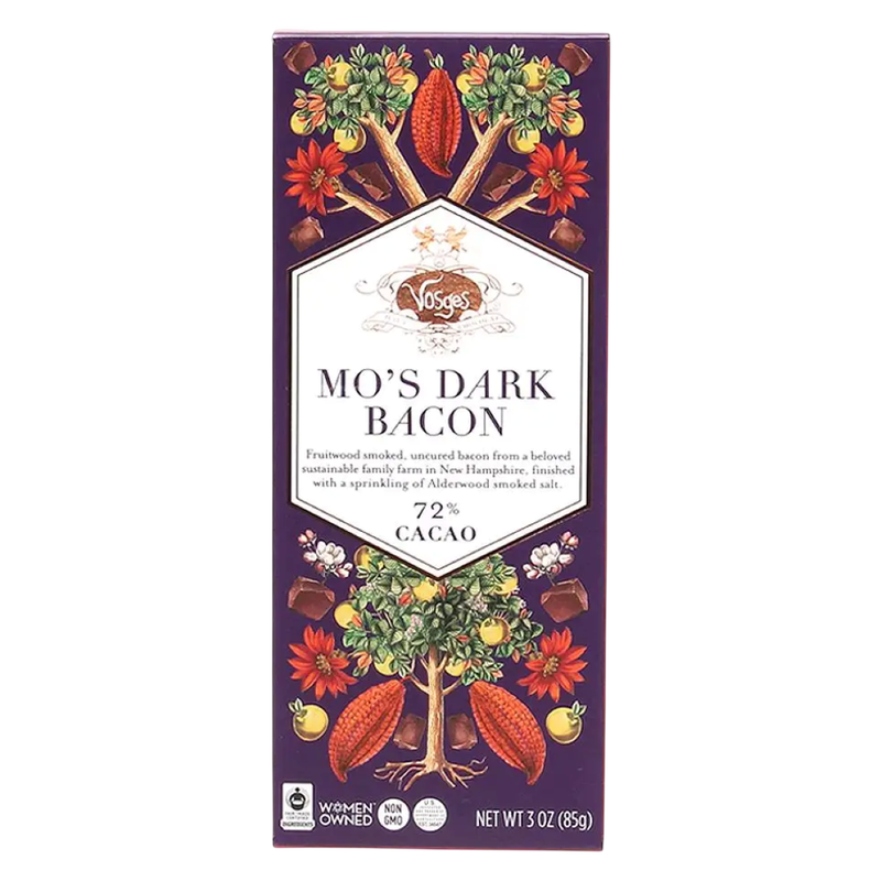 Vosges Haut-Chocolat Mo's Dark Bacon Chocolate Bar, 3 oz
