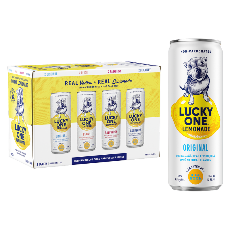Lucky One Lemonade Variety Pack 8pk 12oz Can - Lucky One – BevMo!