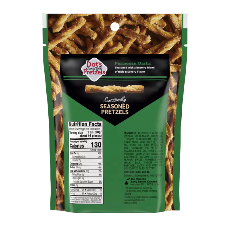 Dot's Pretzels Parmesan Garlic, 5oz