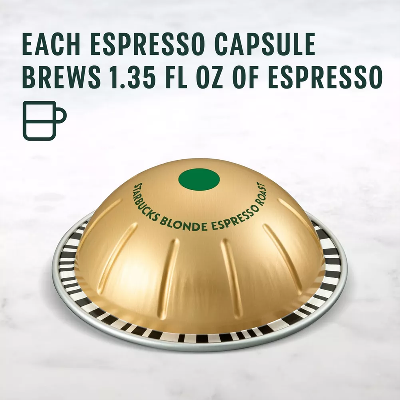 Nespresso Starbucks Vertuo Blonde Espresso 10ct  1.35oz Capsules