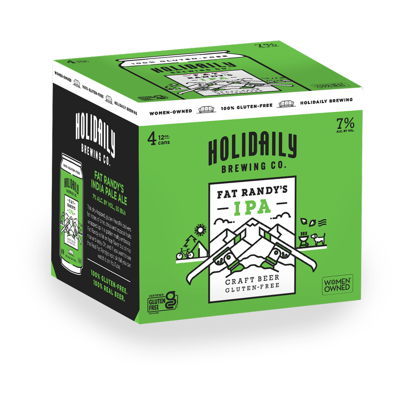 Holidaily Brewing Co. Fat Randy's IPA Gluten Free 4pk 12oz