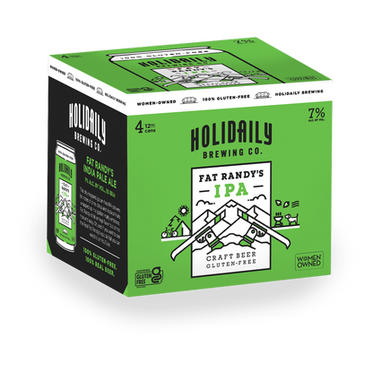 Holidaily Brewing Co. Fat Randy's IPA Gluten Free 4pk 12oz