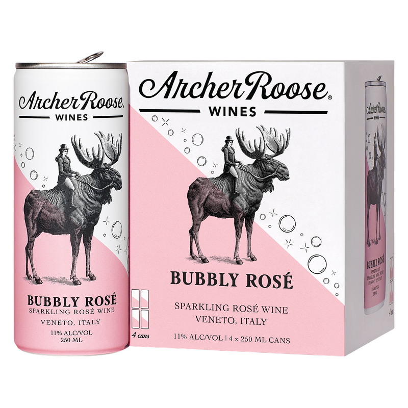 Archer Roose Wines Bubbly Rose 4pk 250ml Cans