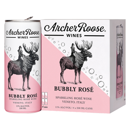 Archer Roose Wines Bubbly Rose 4pk 250ml Cans