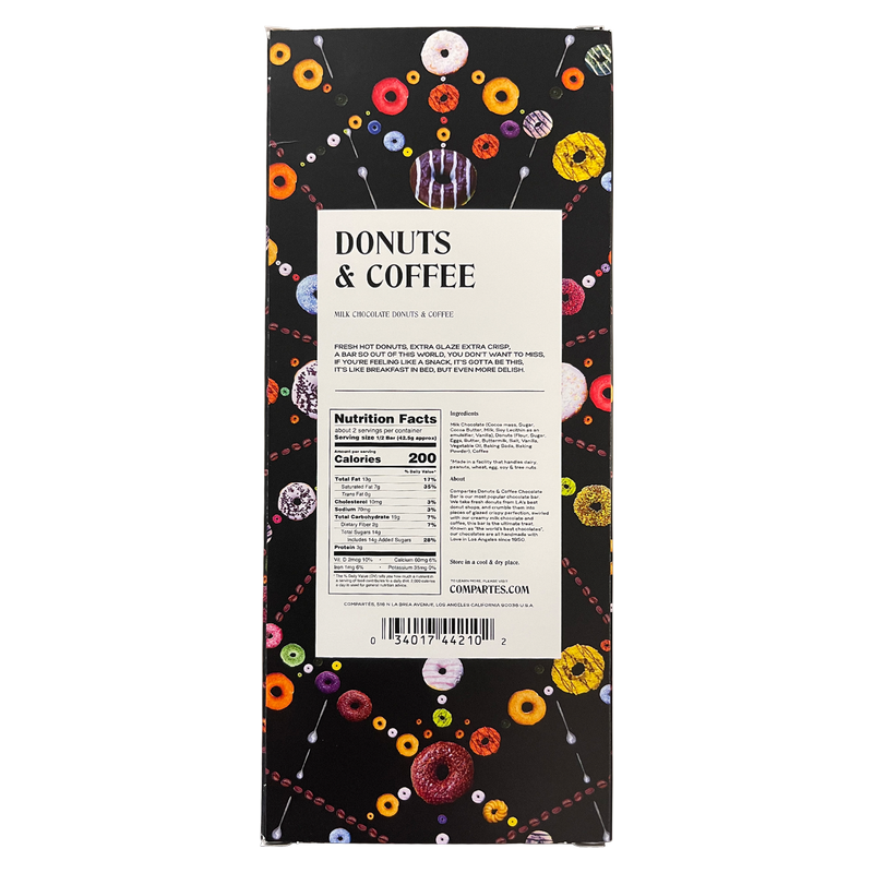 Compartés Donuts & Coffee Milk Chocolate Bar 3oz