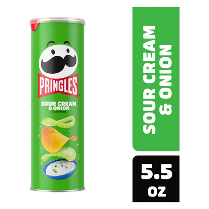 Pringles Sour Cream & Onion Potato Crisps Chips 5.5oz