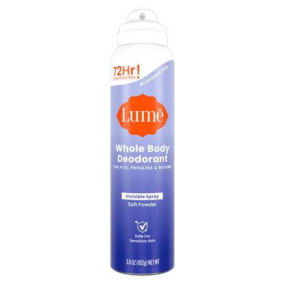 Lume Deodorant, Whole Body, Invisible Spray, Soft Powder