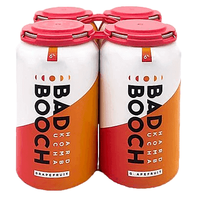 Bad Booch Grapefruit Hard Kombucha 4pk 12oz Can