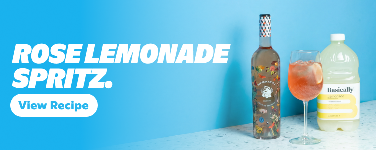 Rose lemonade spritz. View recipe.