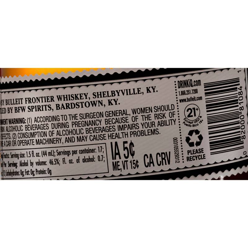 Bulleit Bourbon Mesquite Smoked Malt 750ml