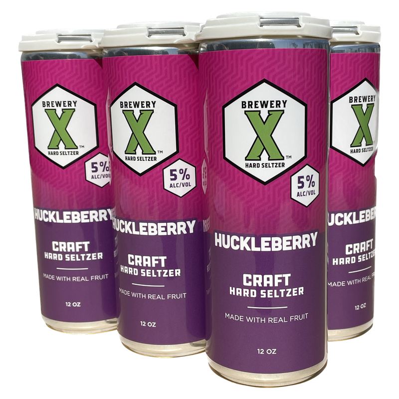 Brewery X Huckleberry Hard Seltzer 6pk 12oz Can - Brewery X – BevMo!