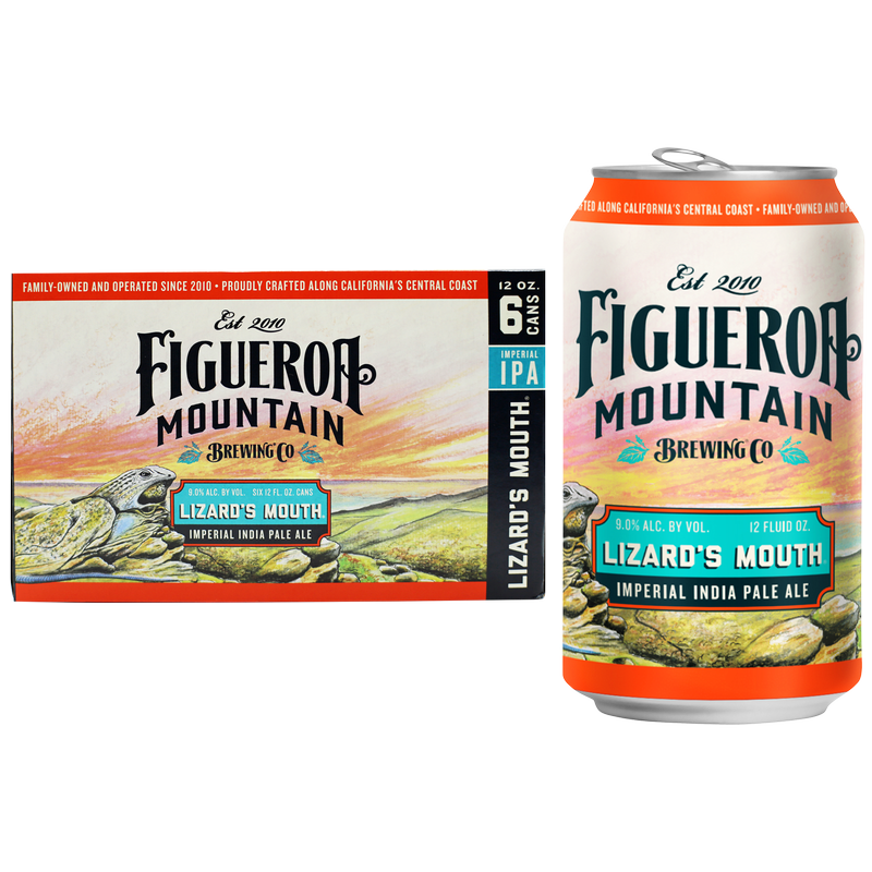 Figueroa Mountain Lizards Mouth Imperial IPA 6pk 12oz Can 9.0% ABV