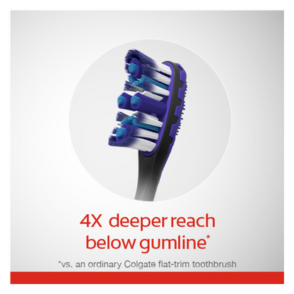 Colgate 360 Floss Tip Advanced Medium Toothbrush 2ct