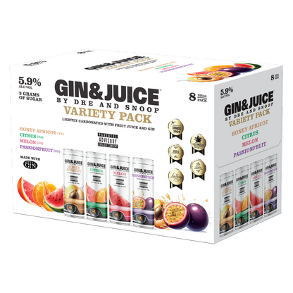 GIN & JUICE By Dre and Snoop Variety 8pk 12oz 5.9% ABV