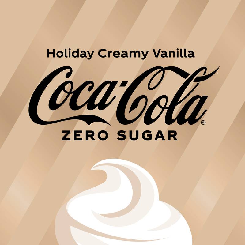 Coca-Cola Zero Sugar Holiday Creamy Vanilla 12pk 12oz Can