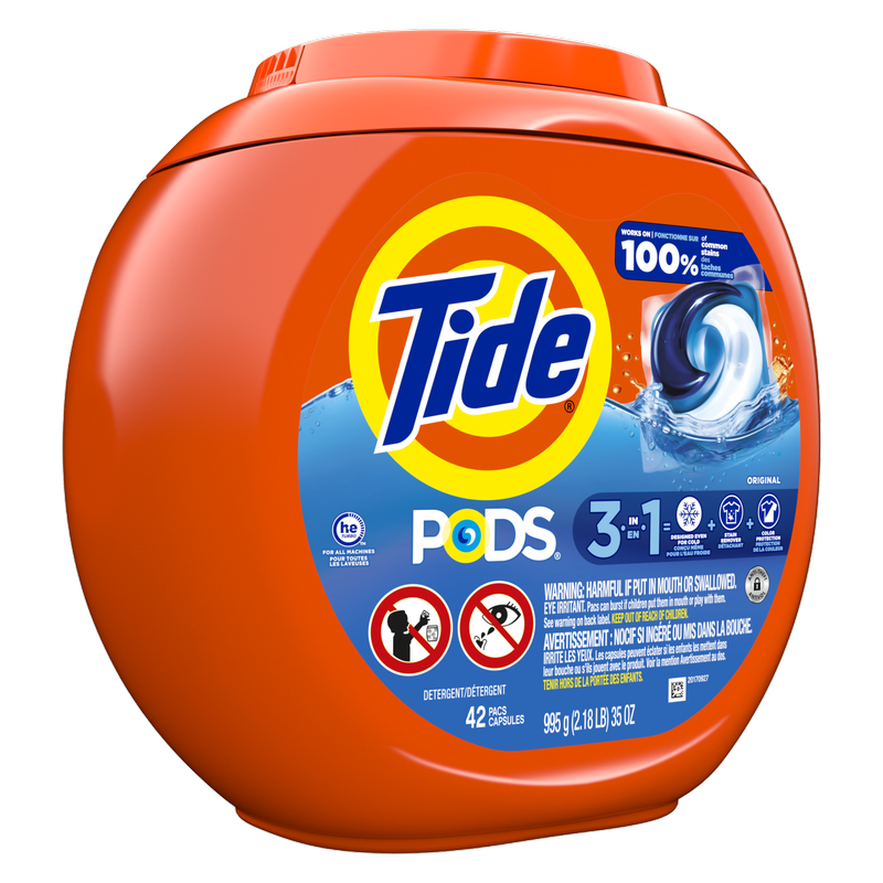 Tide PODS Liquid Laundry Detergent Pacs Original Scent 42ct