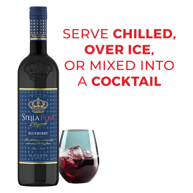 Stella Rosa Blueberry Semi-Sweet Red Wine 750 ml