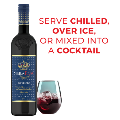 Stella Rosa Blueberry Semi-Sweet Red Wine 750 ml