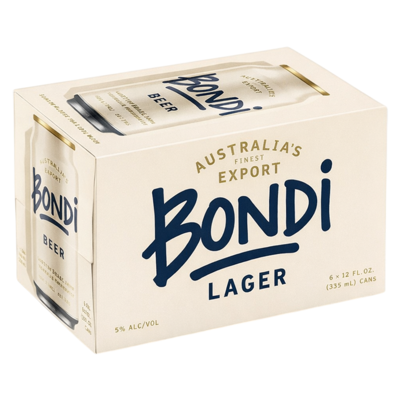 Bondi Australian Lager 6pk 12oz Can