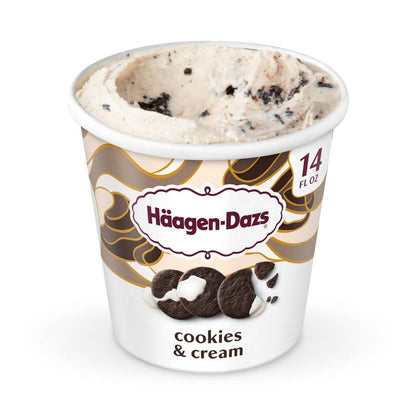 Haagen-Dazs Cookies & Cream Ice Cream Pint