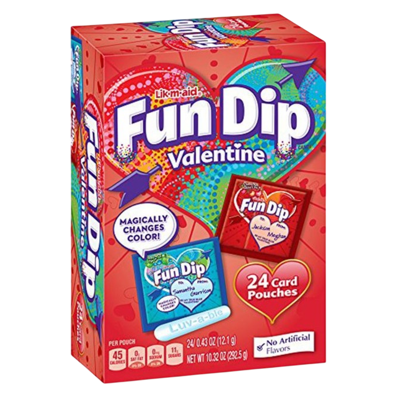 Fun Dip Valentine's Candy & Card, 24ct