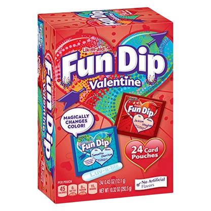 Fun Dip Valentine's Candy & Card, 24ct