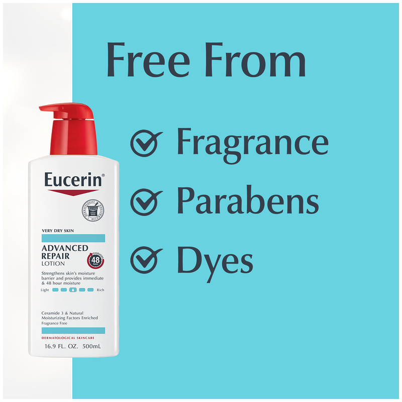 Eucerin Advanced Repair Body Lotion Unscented 16.9oz