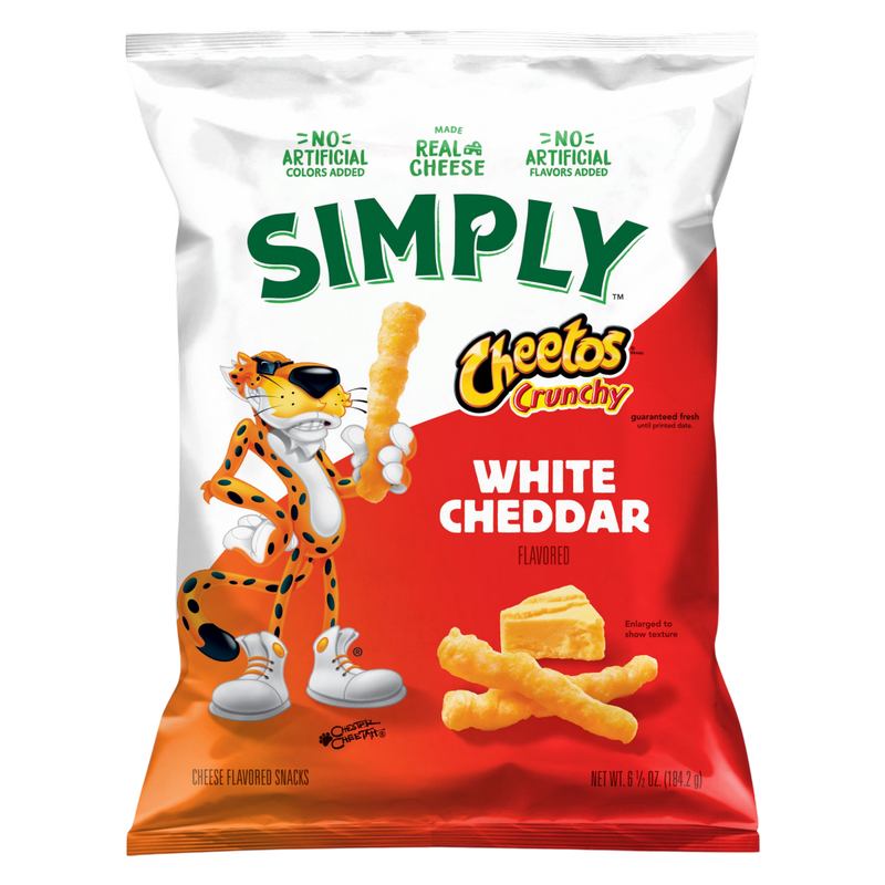 Simply Cheetos Crunchy, White Cheddar 6.5oz 