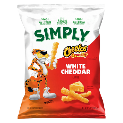 Simply Cheetos Crunchy, White Cheddar 6.5oz 