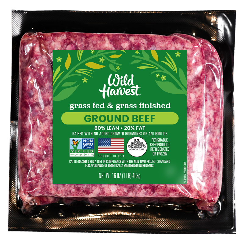 Grass Fed Ground Beef 80/20 - 1lb