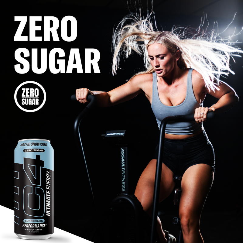 C4 Ultimate Energy Zero Sugar Arctic Snow Cone 16oz Can