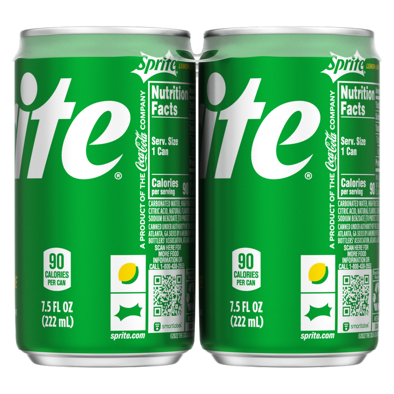 Sprite 6pk 7.5oz Mini Can