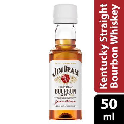 Jim Beam Bourbon Whiskey 50ml (80 Proof)