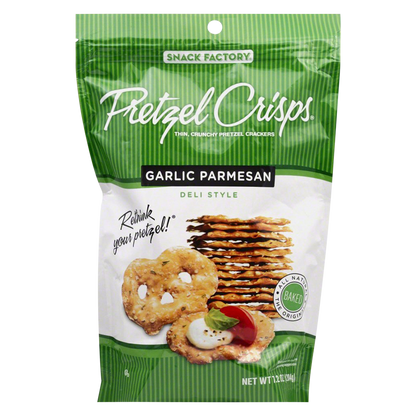 Pretzel Crisps Garlic Parmesan 7.2oz
