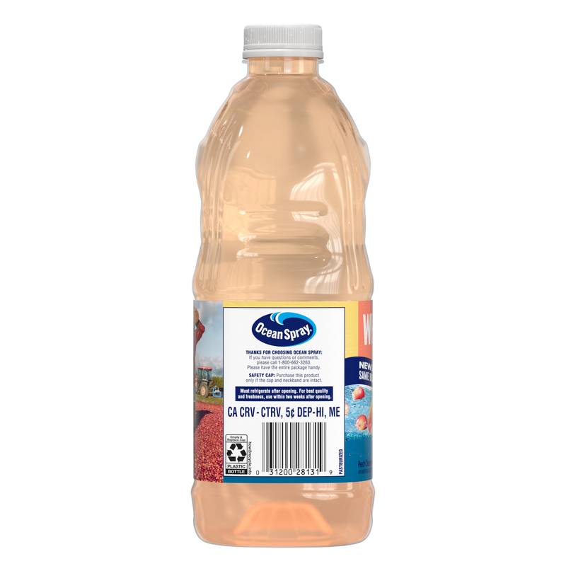 Ocean Spray White Cran-Peach Juice 64oz Btl