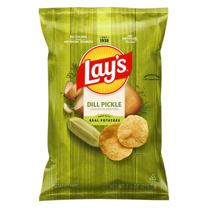 Lay's Cool Dill Pickle Potato Chips 7.75oz
