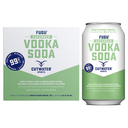 Cutwater Cucumber Vodka Soda 4pk 12oz can 5% ABV