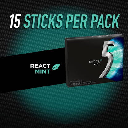 5 Gum React Mint 15ct