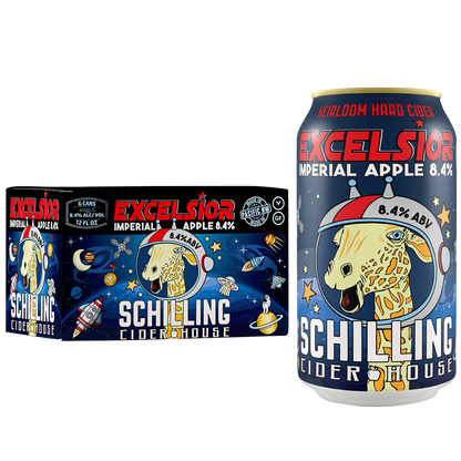 Schilling Cider Excelsior Imperial Apple 6pk 12oz Can 8.4% ABV