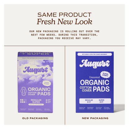 August Combo Regular & Super Pads, 16ct