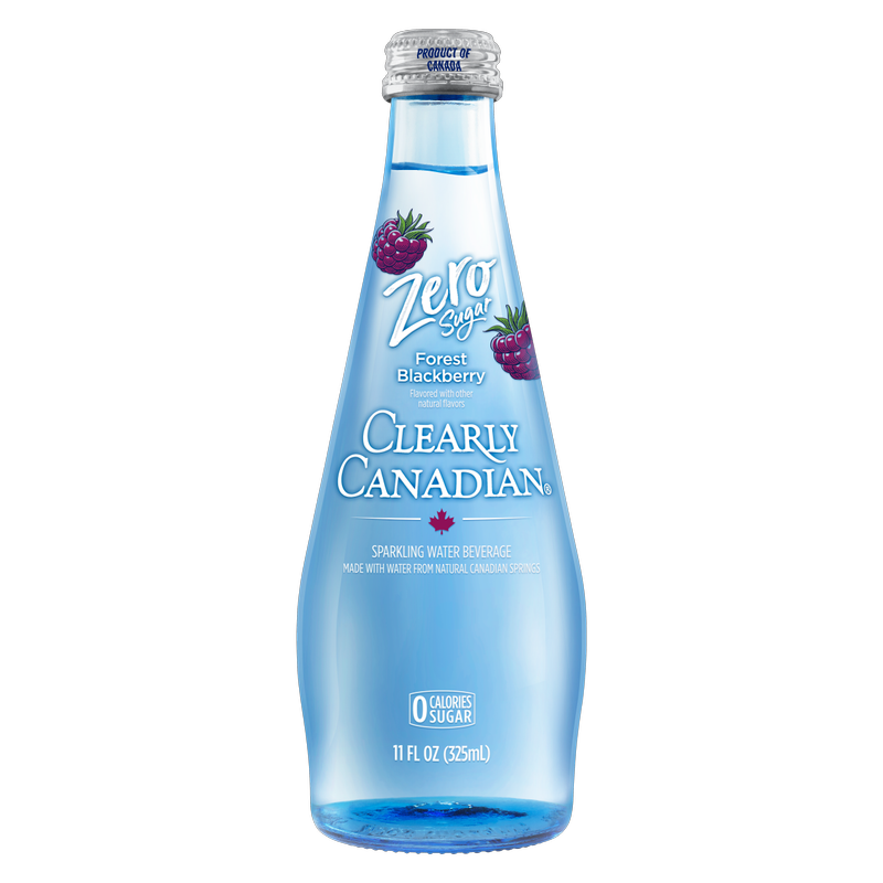 Clearly Canadian Zero Sugar Forest Blackberry 11oz Btl Glass Bottle