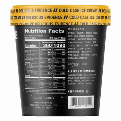 Cold Case Crime Brulé Ice Cream 16oz