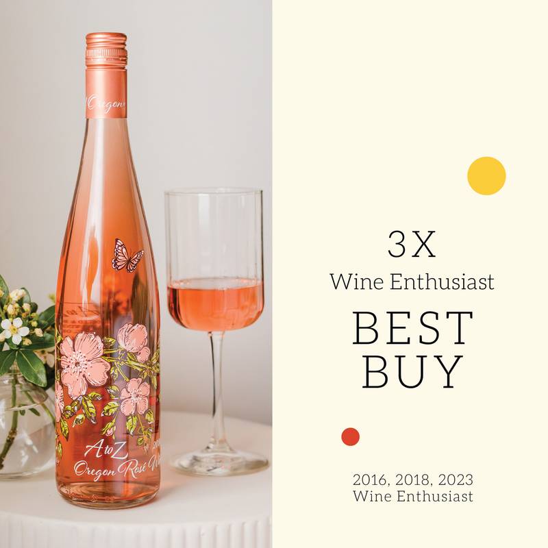 A to Z Wineworks Oregon Rosé Wine, 750 mL Bottle - A to Z – BevMo!