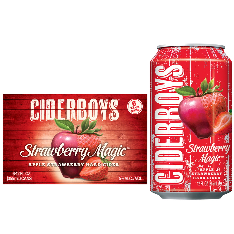 Ciderboys Strawberry Magic 6pk 12oz - Ciderboys – BevMo!