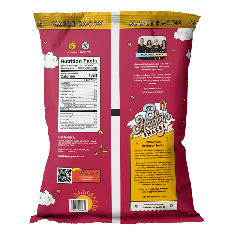 Be Happy Popcorn Maple Bacon 5oz