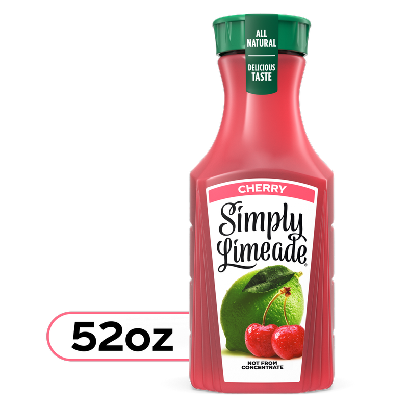 Simply Limeade with Cherry 52oz Btl - Simply  BevMo!