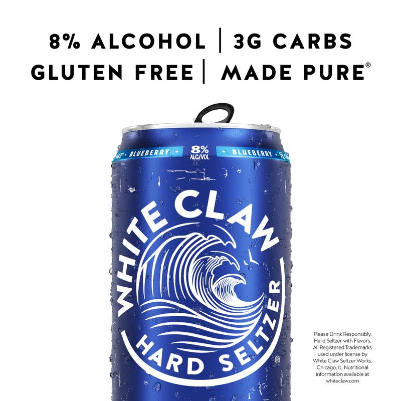White Claw Surge Blueberry Single 19.2oz Can 8.0% ABV - White Claw