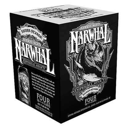 Sierra Nevada Brewing Barrel-Aged Narwhal Stout 4pk 16oz Can